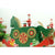 Cutiuta Muzicala Decorata de Craciun, ponei  ,verde  , din lemn , 18cm x 25cm