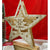 Decoratiune luminoasa, model de Stea cu Brad si inscriptie Marry Christmas, alb, lungime: 19 cm, latime: 5 cm, inaltime: 26 cm, lemn, interior/exterior
