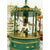 Carusel Muzical Decorat de Craciun . Rotativ , Verde , Din lemn , mecanic .