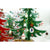 Decoratiune Craciun, Brad, Verde /Alb, 15 cavitati cu ornamente, 25.5 cm x 33 cm, Lemn