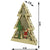 Decoratiune luminoasa, model de Brad cu Mos Craciun, maro, lungime: 14 cm, latime: 5 cm, inaltime: 20 cm, lemn, interior/exterior