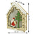 Decoratiune luminoasa, model de Casa cu Mos Craciun, maro, lungime: 18 cm, latime: 21 cm, inaltime: 5 cm, lemn, interior/exterior