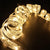 Panglică LED de Crăciun  Aurie, lungime 20 m, 200 LED-uri, Baterii, Alb cald